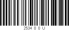 Código de barras (EAN, GTIN, SKU, ISBN): '2534_0_0_U'