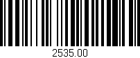 Código de barras (EAN, GTIN, SKU, ISBN): '2535.00'