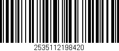 Código de barras (EAN, GTIN, SKU, ISBN): '2535112198420'