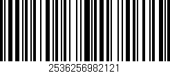 Código de barras (EAN, GTIN, SKU, ISBN): '2536256982121'