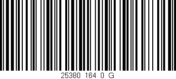 Código de barras (EAN, GTIN, SKU, ISBN): '25380_164_0_G'