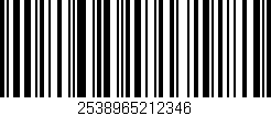 Código de barras (EAN, GTIN, SKU, ISBN): '2538965212346'