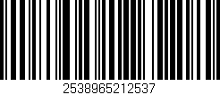 Código de barras (EAN, GTIN, SKU, ISBN): '2538965212537'