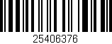 Código de barras (EAN, GTIN, SKU, ISBN): '25406376'