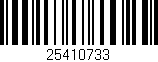 Código de barras (EAN, GTIN, SKU, ISBN): '25410733'