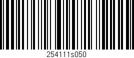Código de barras (EAN, GTIN, SKU, ISBN): '254111s050'