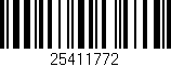 Código de barras (EAN, GTIN, SKU, ISBN): '25411772'
