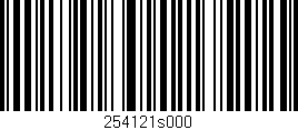 Código de barras (EAN, GTIN, SKU, ISBN): '254121s000'