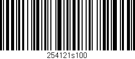 Código de barras (EAN, GTIN, SKU, ISBN): '254121s100'