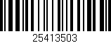 Código de barras (EAN, GTIN, SKU, ISBN): '25413503'