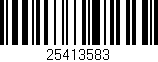 Código de barras (EAN, GTIN, SKU, ISBN): '25413583'