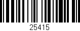 Código de barras (EAN, GTIN, SKU, ISBN): '25415'