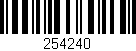 Código de barras (EAN, GTIN, SKU, ISBN): '254240'