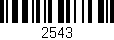 Código de barras (EAN, GTIN, SKU, ISBN): '2543'