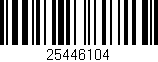 Código de barras (EAN, GTIN, SKU, ISBN): '25446104'