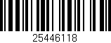 Código de barras (EAN, GTIN, SKU, ISBN): '25446118'