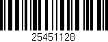 Código de barras (EAN, GTIN, SKU, ISBN): '25451128'