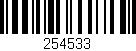 Código de barras (EAN, GTIN, SKU, ISBN): '254533'