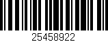 Código de barras (EAN, GTIN, SKU, ISBN): '25458922'