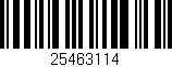 Código de barras (EAN, GTIN, SKU, ISBN): '25463114'