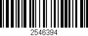 Código de barras (EAN, GTIN, SKU, ISBN): '2546394'