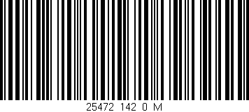 Código de barras (EAN, GTIN, SKU, ISBN): '25472_142_0_M'