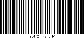 Código de barras (EAN, GTIN, SKU, ISBN): '25472_142_0_P'