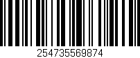 Código de barras (EAN, GTIN, SKU, ISBN): '254735569874'