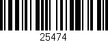 Código de barras (EAN, GTIN, SKU, ISBN): '25474'