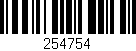 Código de barras (EAN, GTIN, SKU, ISBN): '254754'