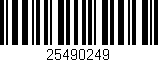 Código de barras (EAN, GTIN, SKU, ISBN): '25490249'