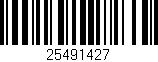 Código de barras (EAN, GTIN, SKU, ISBN): '25491427'