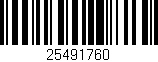 Código de barras (EAN, GTIN, SKU, ISBN): '25491760'