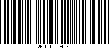 Código de barras (EAN, GTIN, SKU, ISBN): '2549_0_0_50ML'