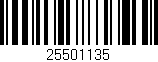 Código de barras (EAN, GTIN, SKU, ISBN): '25501135'
