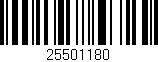 Código de barras (EAN, GTIN, SKU, ISBN): '25501180'