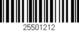 Código de barras (EAN, GTIN, SKU, ISBN): '25501212'