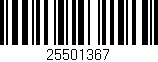 Código de barras (EAN, GTIN, SKU, ISBN): '25501367'