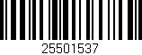 Código de barras (EAN, GTIN, SKU, ISBN): '25501537'