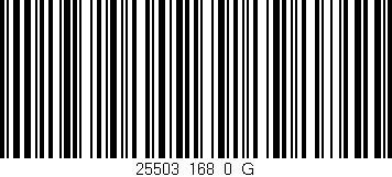 Código de barras (EAN, GTIN, SKU, ISBN): '25503_168_0_G'