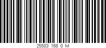 Código de barras (EAN, GTIN, SKU, ISBN): '25503_168_0_M'