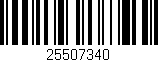 Código de barras (EAN, GTIN, SKU, ISBN): '25507340'