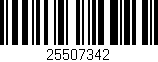 Código de barras (EAN, GTIN, SKU, ISBN): '25507342'