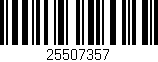 Código de barras (EAN, GTIN, SKU, ISBN): '25507357'