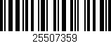 Código de barras (EAN, GTIN, SKU, ISBN): '25507359'