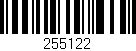 Código de barras (EAN, GTIN, SKU, ISBN): '255122'