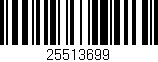 Código de barras (EAN, GTIN, SKU, ISBN): '25513699'