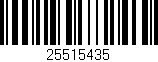 Código de barras (EAN, GTIN, SKU, ISBN): '25515435'