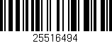 Código de barras (EAN, GTIN, SKU, ISBN): '25516494'