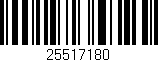 Código de barras (EAN, GTIN, SKU, ISBN): '25517180'